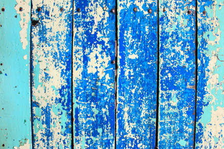 Blue wood panels used as background texture