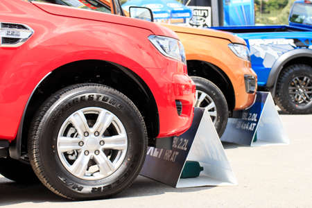 CHIANGMAI THAILAND - September 2018 Ford New Ranger car show at CentralPlaza Chiangmai Airport in...