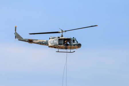 Military helicopter show  in Chiang Mai,Thailand