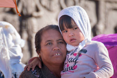 Thoet Thai, Chiang Mai - THAILAND, January 16, 2019 : Group of Shan or Tai Yai (ethnic group living in parts of Myanmar and Thailand)のeditorial素材