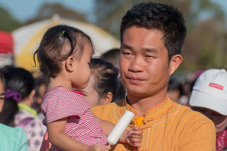 Thoet Thai, Chiang Mai - THAILAND, January 16, 2019 : Group of Shan or Tai Yai (ethnic group living in parts of Myanmar and Thailand)のeditorial素材