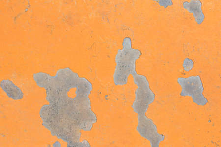 Abstract Old Orange Grunge Cement Wall for texture background