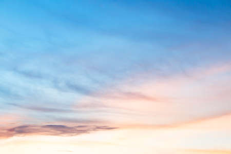 beautiful colorful sky and cloud in twilight time background