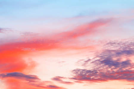 beautiful colorful sky and cloud in twilight time background