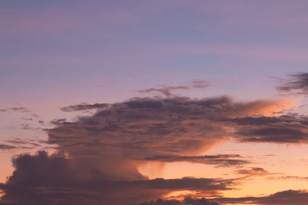 beautiful colorful sky and cloud in twilight time background