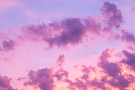 beautiful colorful sky and cloud in twilight time backgroundの写真素材