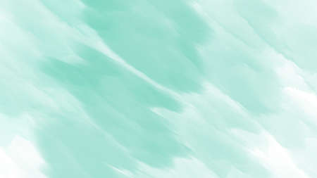 Watercolor abstract background in aquamarine color. Artistic backdrop. Modern wallpaper. Colorful and decorative illustration. Handmade backdrop watercolor effect.の写真素材