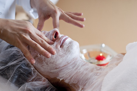 Cosmetic procedures in day spa salon for wonamの写真素材