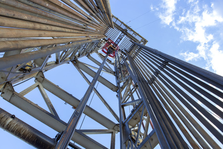 Oil Drilling Rig Inside Viewの写真素材