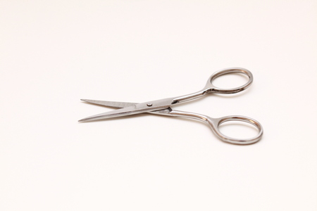 gray scissors to background