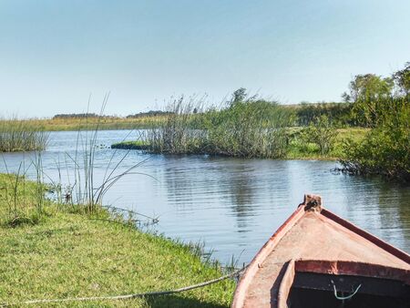 View of the river access channel ........の写真素材