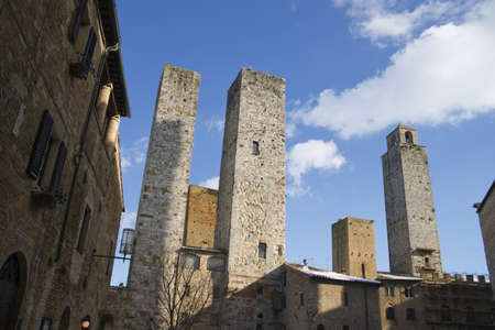 san gimignano tuscany italyのeditorial素材