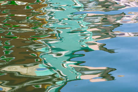 reflected in waterの写真素材