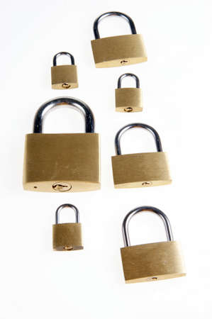 family of padlocksの写真素材