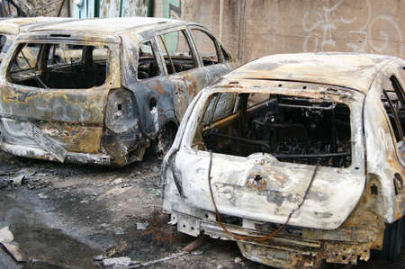car fireのeditorial素材