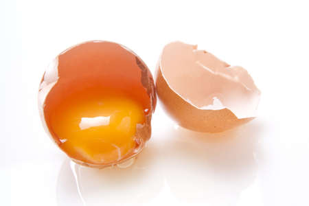 raw eggの写真素材
