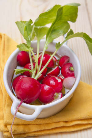 product from the garden, fresh radishの写真素材