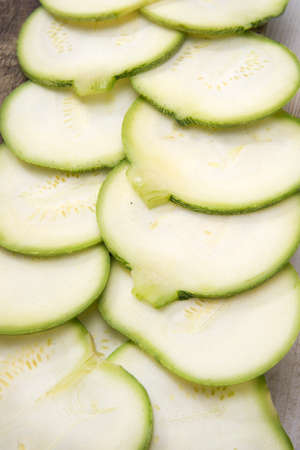 round zucchiniの写真素材