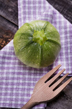 round zucchiniの写真素材