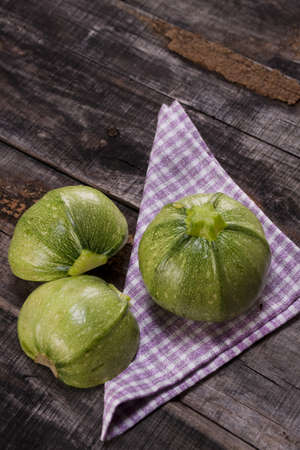 round zucchiniの写真素材