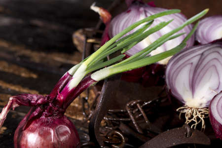Indispensable Ingredient In Mediterranean Cuisine, Red Onionの写真素材