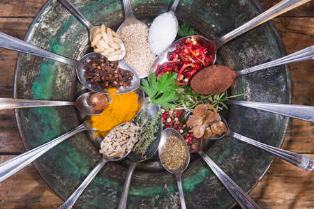 Submission of spices needed for an international cuisineの写真素材