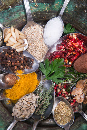 Submission of spices needed for an international cuisineの写真素材