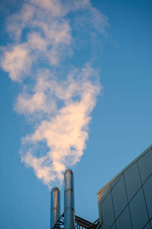 Air pollution caused by discharges of heating systemsの写真素材