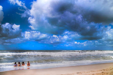 A summer day waiting for a bad storm comingの写真素材