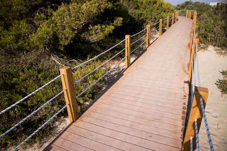 Path designed for the perception of people in a pramの写真素材