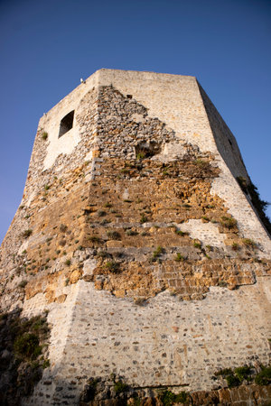 Photographic shot of the old Aghinolfi castle in Massa Carrara Tuscany Italyのeditorial素材