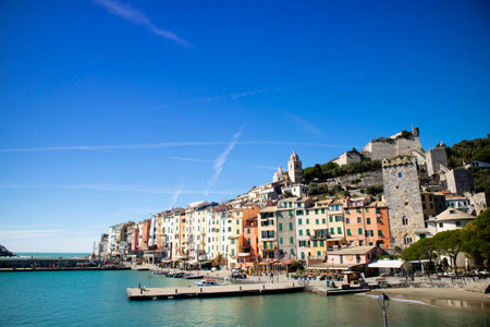 Photographic documentation of the seaside village of Portovenere Liguria Italyのeditorial素材