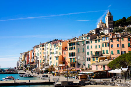 Photographic documentation of the seaside village of Portovenere Liguria Italyのeditorial素材