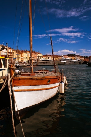 The bay of Saint Tropezのeditorial素材