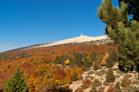View from the  Mount Ventoux, Vaucluse, Franceの写真素材