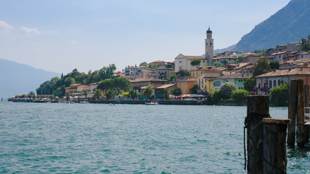 Limone sul Garda,Lake Lago di Garda,Italyの写真素材