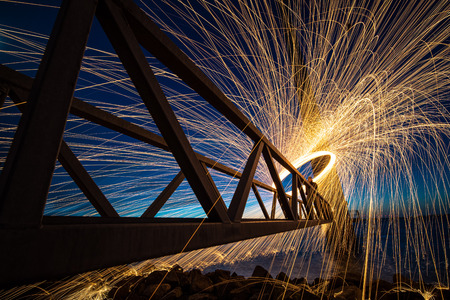 Steel wool photography, spectacular and cool photography with burning steel wool