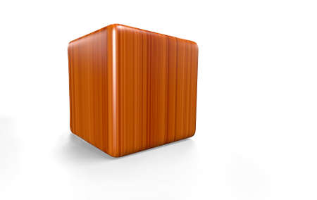 Holzwürfel - abgerundet  3D の写真素材