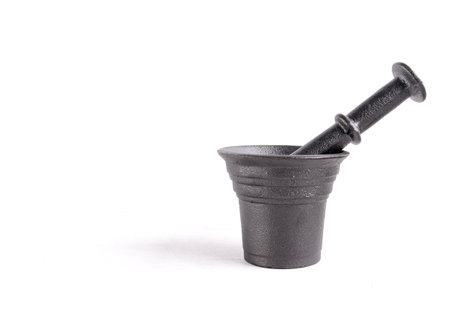 mortar on a white background