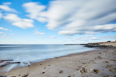 The beach and blue skyの写真素材