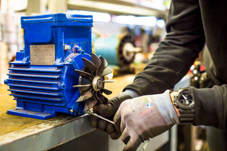 Man working on machines