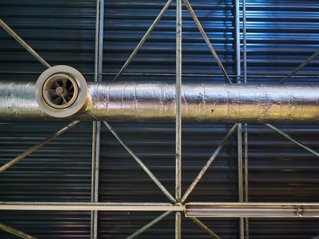 large pipes in a old industrial building