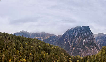 nature landscape of beautiful large mountains