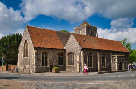 The deconsecrated former Holy Cross Church ,Canterbury,Kent,Englの写真素材