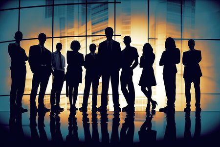 Business People Group Teamwork Professional Occupation Variation Cityscape Conceptの素材