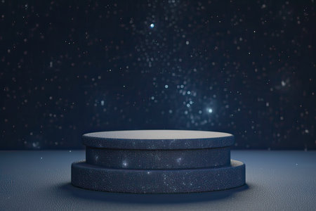 Abstract scene podium mockup. Award ceremony concept. 3D renderingの素材
