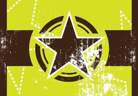 grunge star retro backgroundのイラスト素材