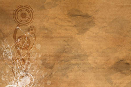 abstract flower with grunge backgroundの写真素材