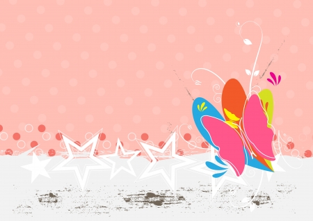butterfly background designのイラスト素材