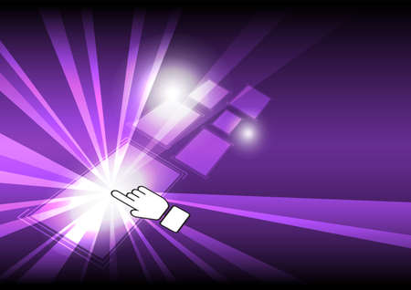 cursor click modern buttonのイラスト素材